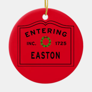 Införande av jul i Easton MORSA Julgransprydnad Keramik