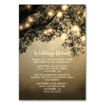 Införande av kort i Rustik Vintage Gren Bröllop