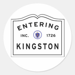 Införande av staden Kingston Morsa Runt Klistermärke