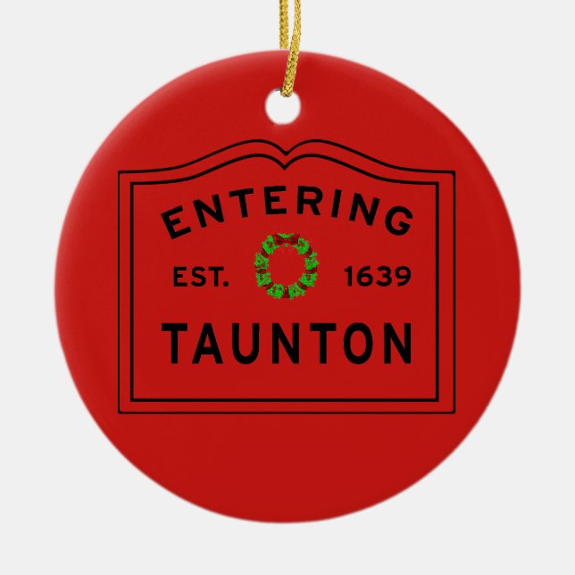 Införande av Taunton, MORSA-julen Julgransprydnad Keramik (Framsidan)