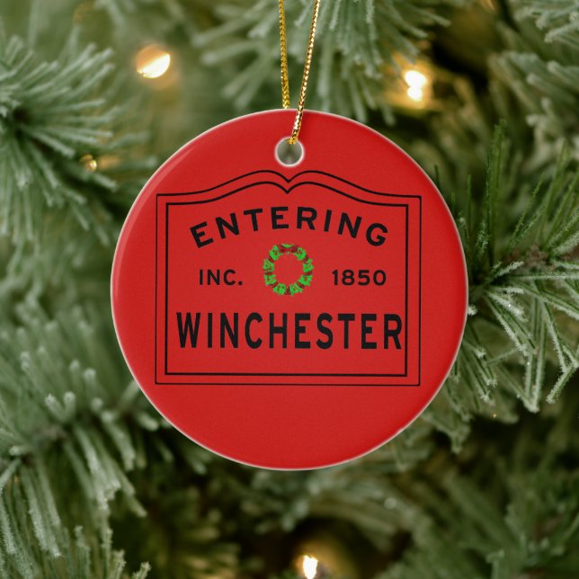 Införande av Winchester MORSA jul Julgransprydnad Keramik (Träd)