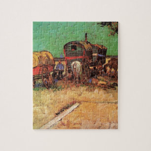 Införande av zigenare med Caravans, Van Gogh Pussel