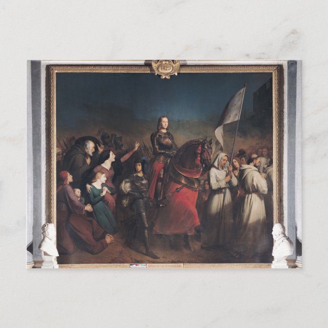 Införandet av Joan of Arc i Orleans Vykort (Framsida)