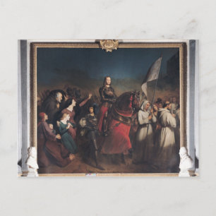 Införandet av Joan of Arc i Orleans Vykort