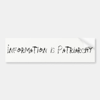 Information är Patriarchybildekalen Bildekal