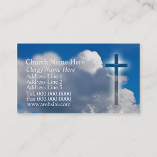 Information från Christian Religion Minister Visitkort
