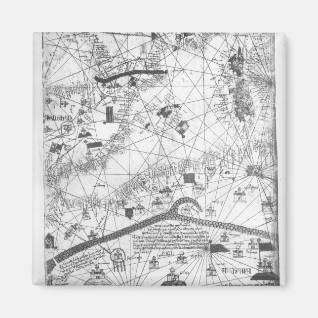 Information från katalanska atlas, 1375 magnet (Framsidan)