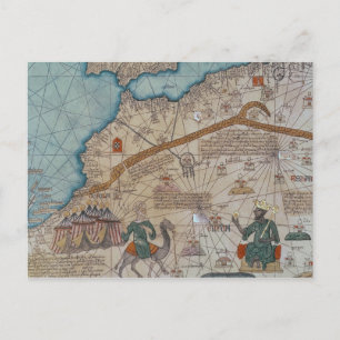 Information från katalanska atlas, 1375 vykort