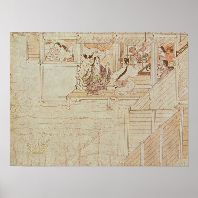 Information från Shigisan Engi Emaki, Kamakura Per Poster (Framsidan)