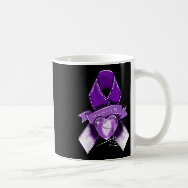 Information Graphic Lila Ribbon Kaffemugg (Höger)