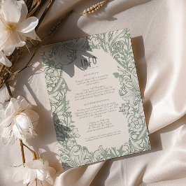 Information och detaljer om Golden Lily Bröllop Mo Inbjudningar