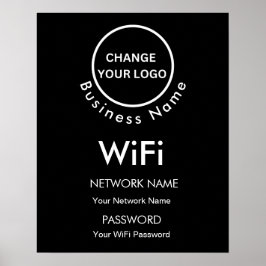 Information och Logotyp om WiFi-teknik för Namn i  Poster