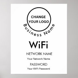 Information och Logotyp om WiFi-teknik för Namn i  Poster