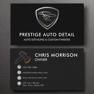 Information och Städning om Premium Auto Spa-bil Visitkort