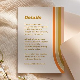 Information om 70-talets Retro Rainbow Groovy Bröl Tilläggskort