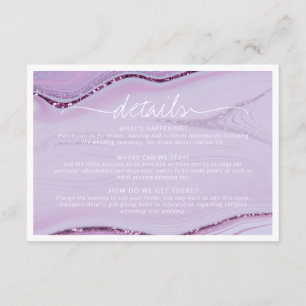 Information om abstrakt Glitter Strata Bröllop Lil Tilläggskort