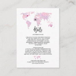 Information om anpassningsbar Travel Watercolor Wo Tilläggskort