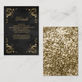 Information om Antique Guld Ram Black Tilläggskort