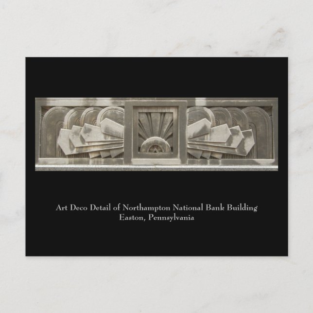 Information om Art Deco Vykort (Framsida)