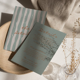 Information om Autumn Hand Streck Bröllop Tilläggskort