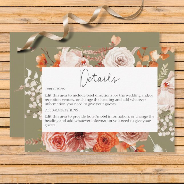 Information om avbruten Orange - Blommigt för avtr Tilläggskort (Skapare uppladdad)