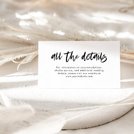 Information om Avslappnaden chic  Skript i svartvi Tilläggskort