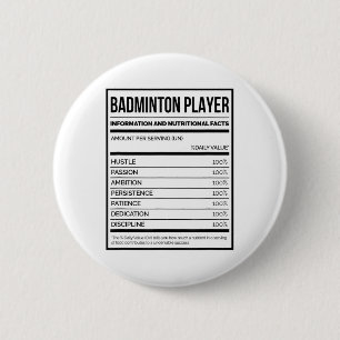 Information om Badminton Player och näringsmässiga Knapp