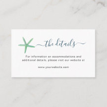 Information om Beach-bröllopskort för vattenfärgss