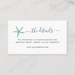 Information om Beach-bröllopskort för vattenfärgss Placeringskort