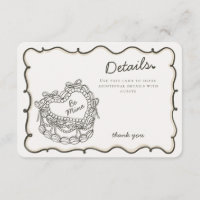 Information om Beige Bow Retro Heart Coquette Cake