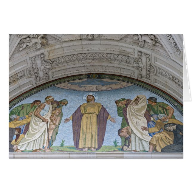 Information om Berlins katedral Hälsningskort (Framsidan Horizontal)