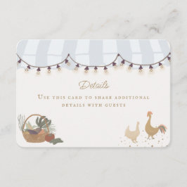 Information om blå jordbruksmarknad, färsk jordbru tilläggskort