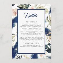 Information om blå Pampas Grass Tropical Bröllop