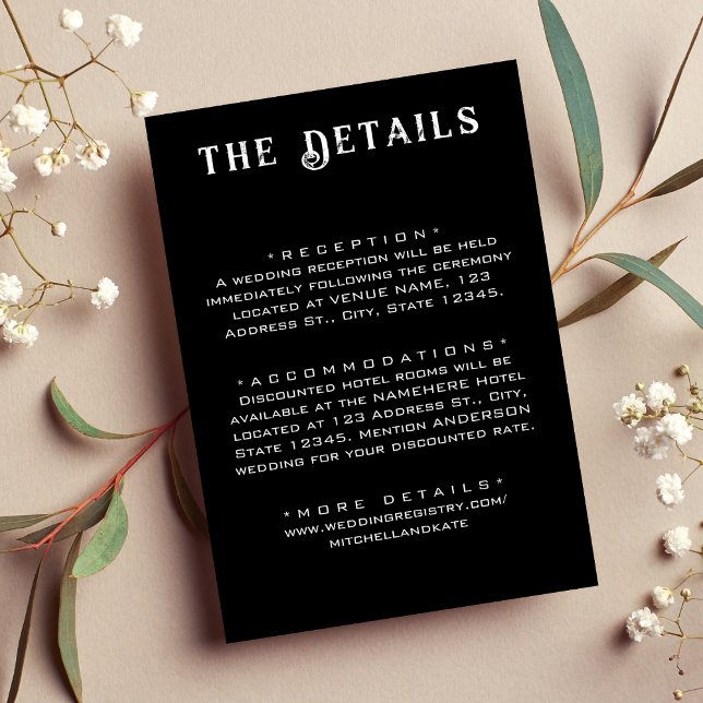 Information om Black Bröllop Tilläggskort (Skapare uppladdad)