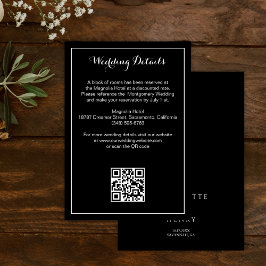 Information om Black Modern Callighraphy Script Br Tilläggskort