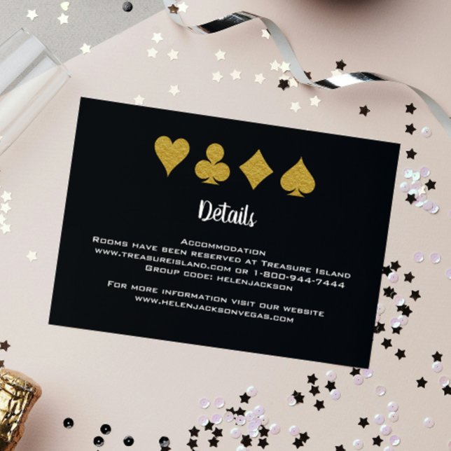 Information om Black och Guld Las Vegas Casino Brö Tilläggskort (Skapare uppladdad)