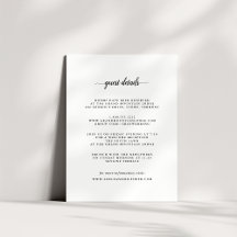 Information om Black & White Calligraphy Bröllop