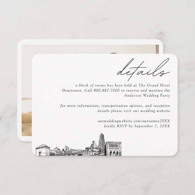 Information om block i Hotel Room i Pittsburgh Brö Tilläggskort (Fram/baksida)