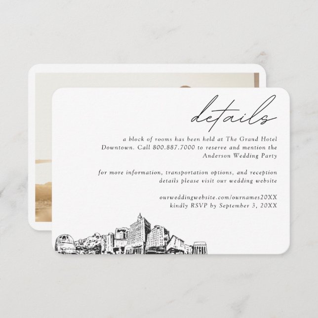 Information om blockering av hotell i San Jose CA  Tilläggskort (Fram/baksida)