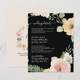 Information om blommigt Boho Mustard Foliage Bröl Inbjudningar