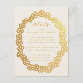 Information om blommigt Bröllop om Elfenbenskusten Tilläggskort