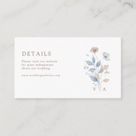 Information om Blommigt för elegant Tilläggskort