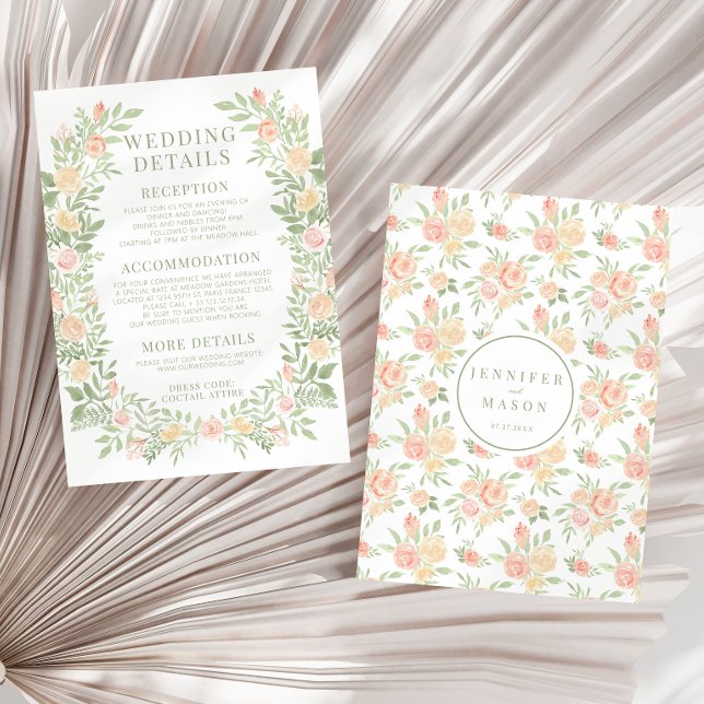 Information om blommigt för vattenfärgen orange br tilläggskort (Skapare uppladdad)