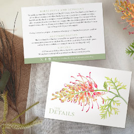Information om blommigt Grevillea Loopy Lou art br Tilläggskort