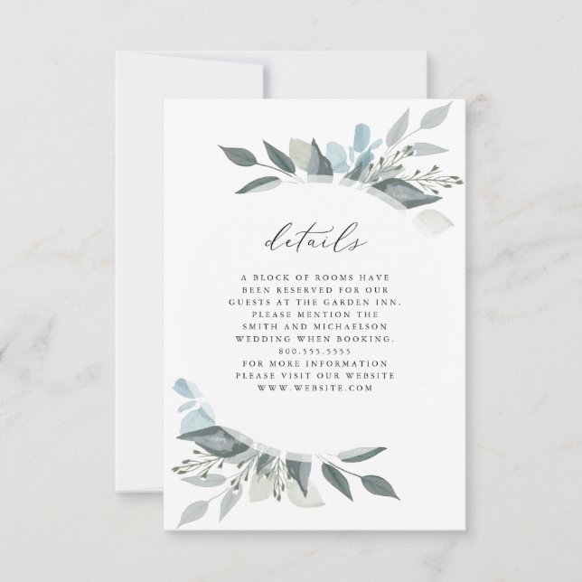 Information om blommigt Romantik OSA Kort (Framsida)