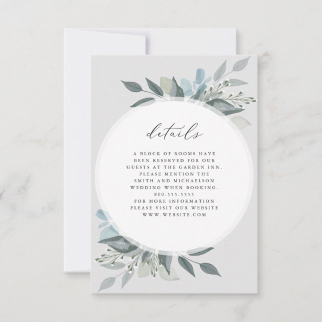 Information om blommigt Romantik OSA Kort (Framsida)