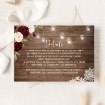 Information om blommigt Rustic Burgundy Wood Strin