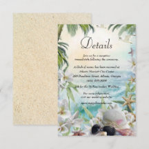 Information om blommigt Tropical Beach Wedding