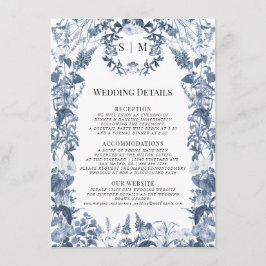 Information om blommigt WildblomBlue White Vår Tilläggskort