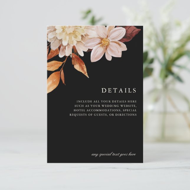 Information om Blommigten Bröllop för elegant vid  OSA Kort (Stående Fram)